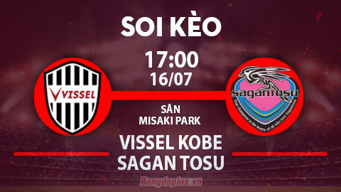 Soi kèo hot hôm nay 16/7: Sagan Tosu thắng chấp góc hiệp 1 trận Vissel Kobe vs Sagan Tosu; Khách thắng kèo châu Á trận Cruzeiro vs Coritiba